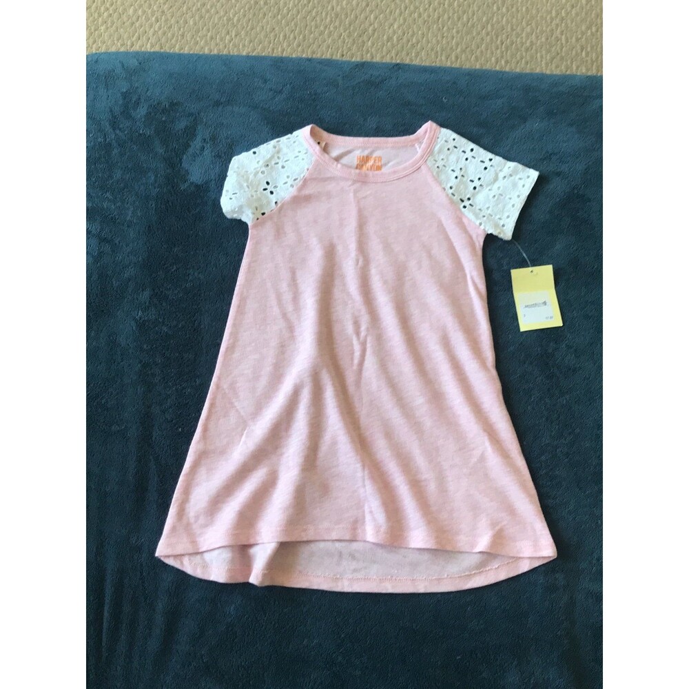 Girls Harper canyon size 2 dress with eyelet sleeves